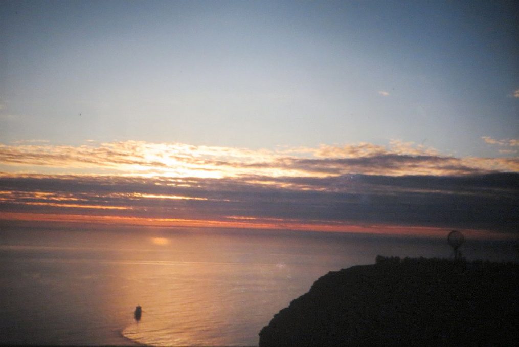 Soleil de minuit sur le Cap Nord