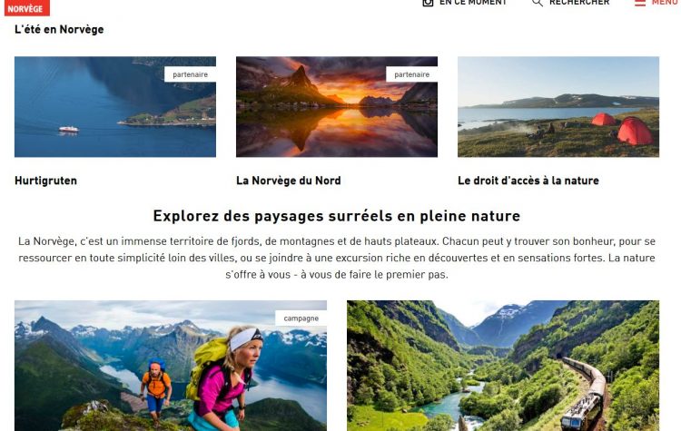 Le site de VisitNorway.fr