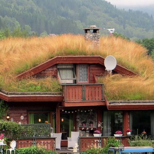 maison norvégienne de l'ile d'Hareid