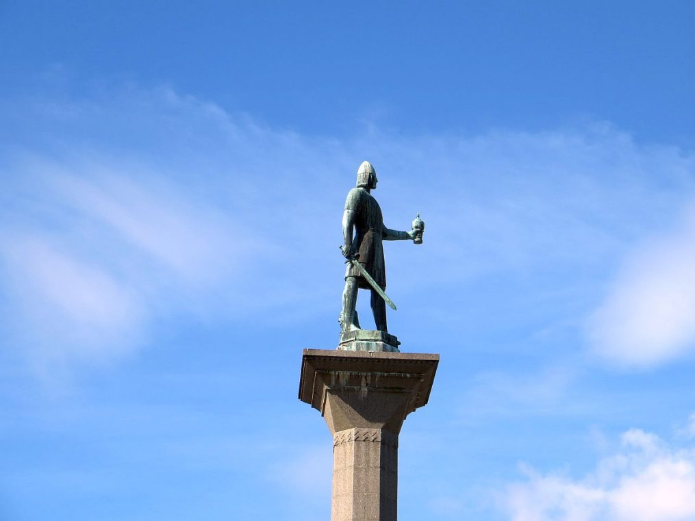 Statue de la grande place de Trondheim