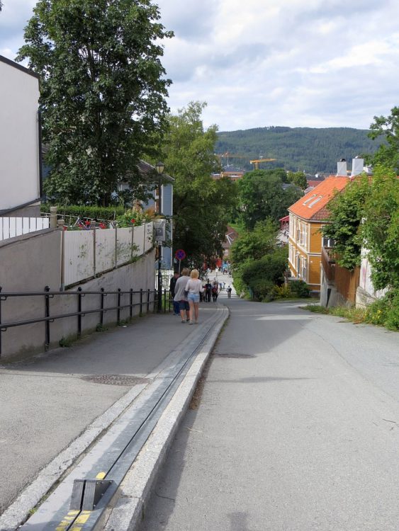 Remonte-pente pour vélos à Trondheim