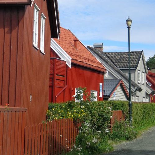 Quartier du fort à Trondheim