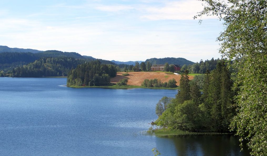 Vue du lac pris de la hytte